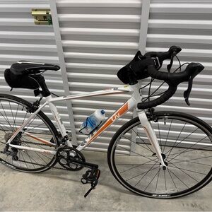 White and Orange Road Bike
